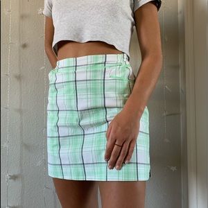 Y2K plaid skirt